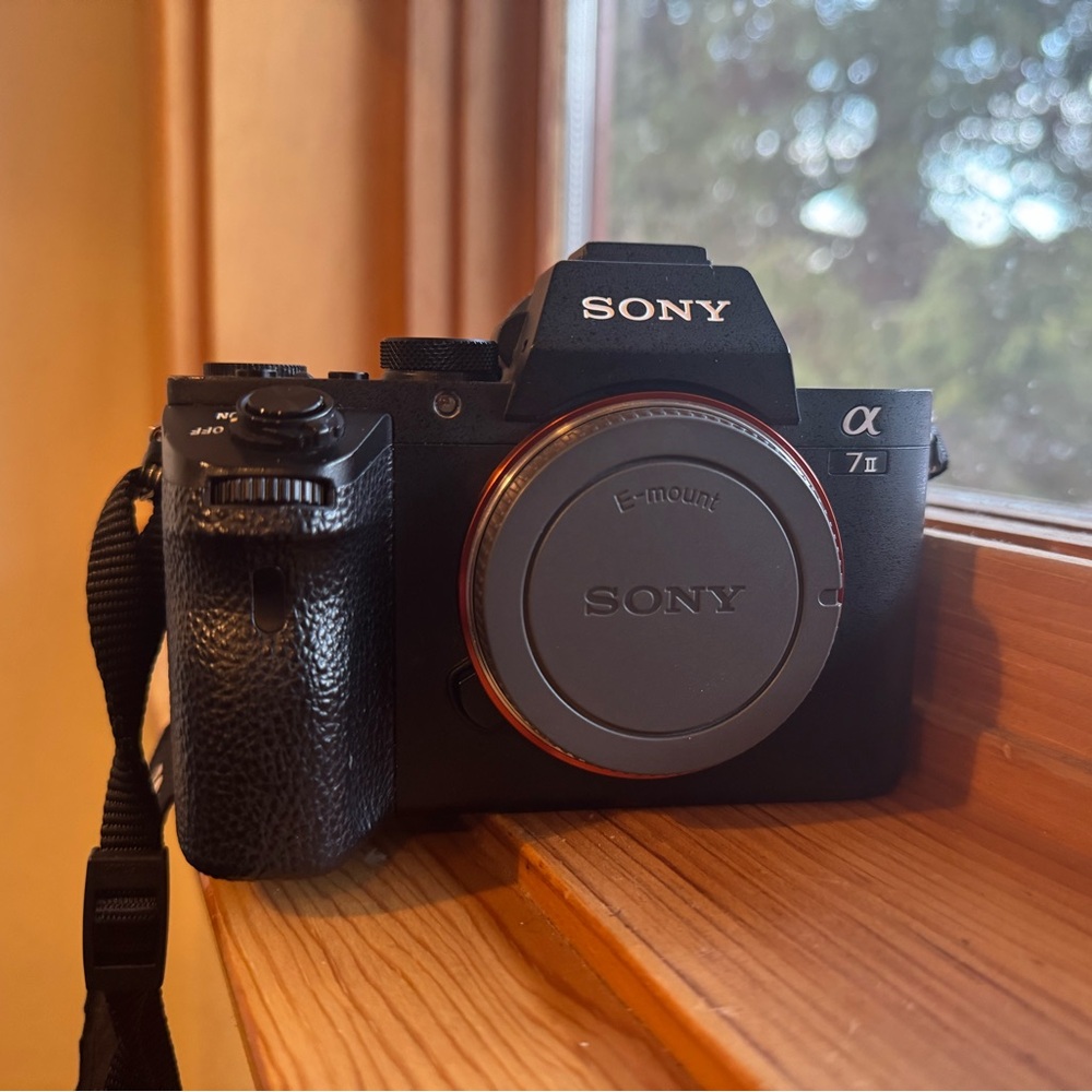 Sony a7ii mirrorless full frame camera body